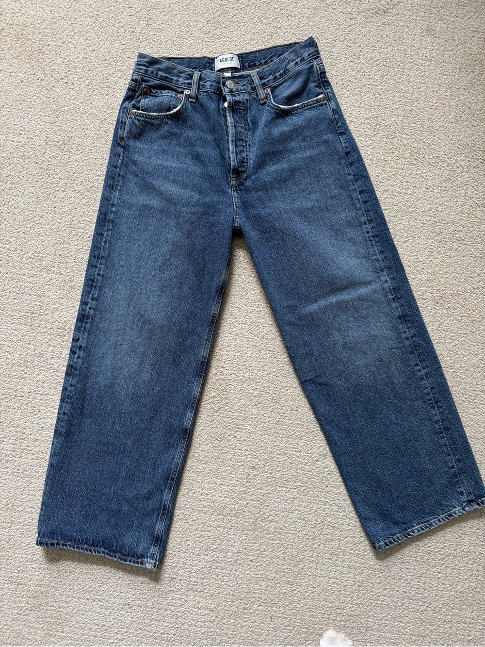 AGOLDE Ren High Waist Wide Leg Jeans Control Wash Size 28 - Picture 2 of 12
